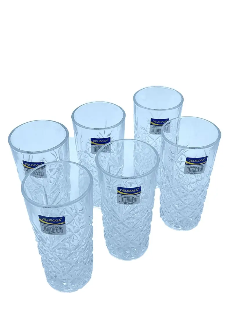 DSKB DSKB033-3 | High Glass Set Diamond Pattern 340 ml