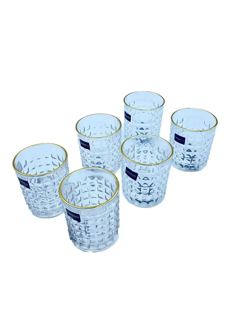 DM303 DM303 | Glass Set Gold Rim 6 pcs