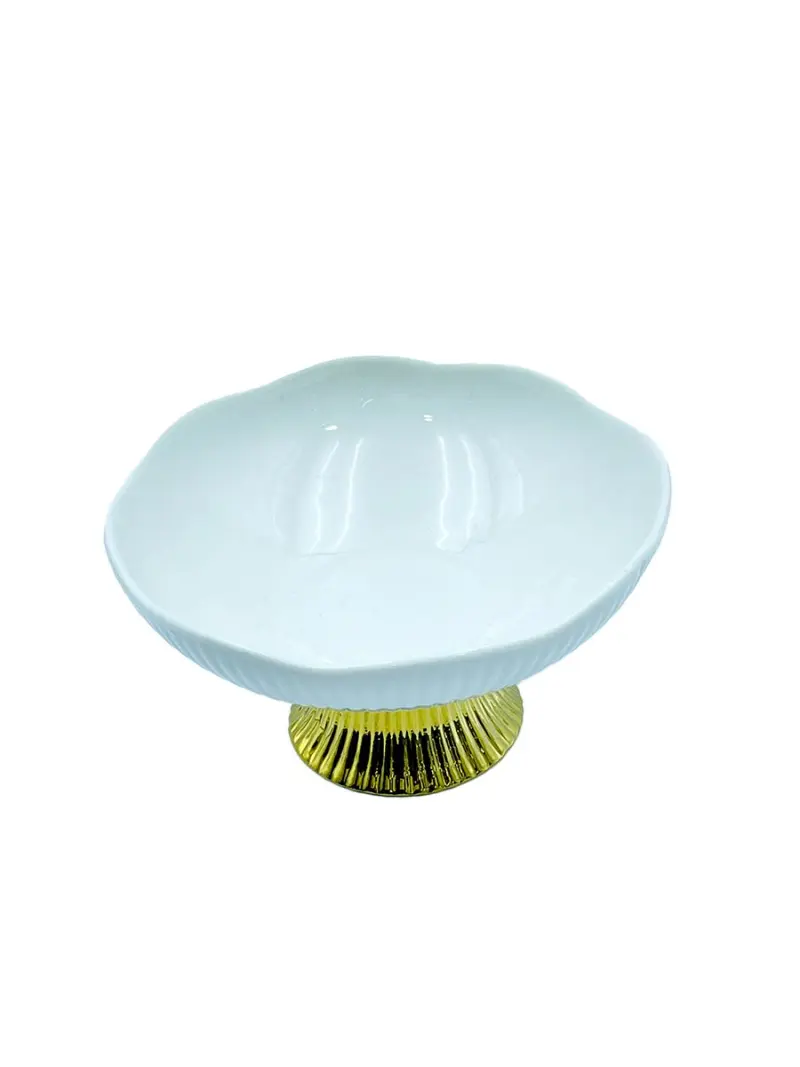 MLD MLD513-13 | Ваза для фруктов белая 6 дюймов керамика
