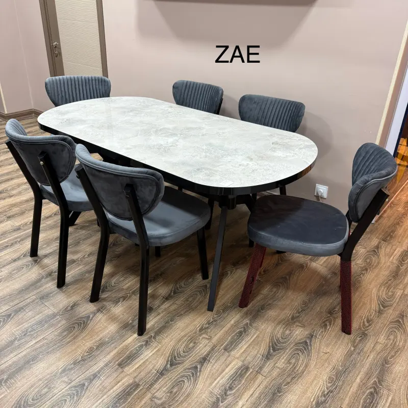 Janisa ZAE | Kitchen Table Set with 6 Chairs