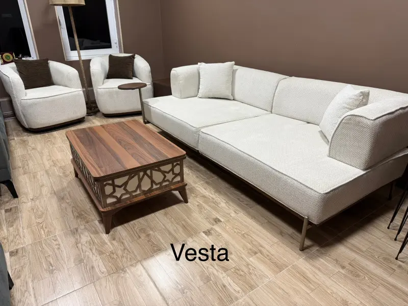 ZEL VESTA | Комплект мягкой мебели (Диван + 2 кресла) Турция