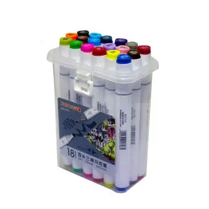 BK BK-00050123 | Sketching Marker Set 18 Colors Dual-Sided