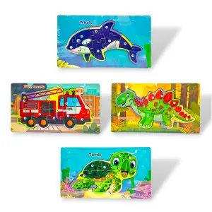 PT BK-00102266 | Wooden Kids Puzzle 12.5x22 cm Durable Educational Toy