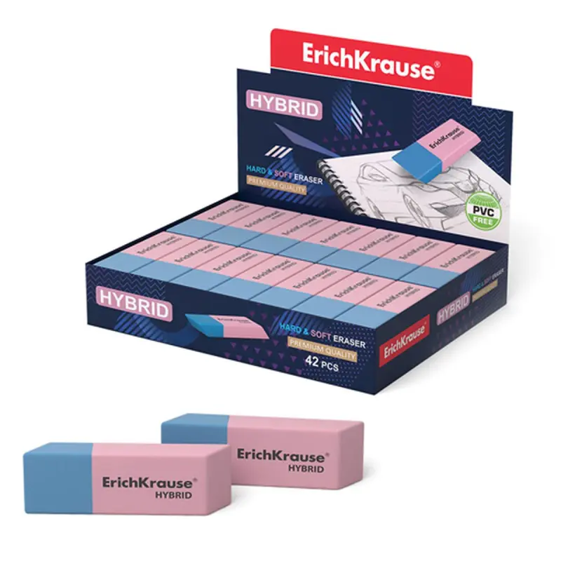 ErichKrause BK-00047347 | Hybrid Eraser Dust-Free Office Supply