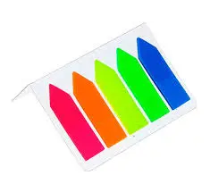 XING LI BK-00101258 | Sticky Index Tabs 5 Colors 5 Rows