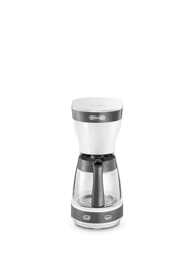 Delonghi Drip Coffee Maker, 1.2L, White