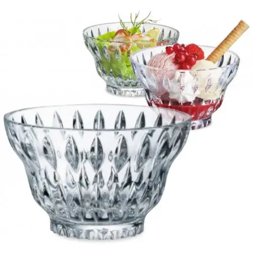 Luminarc-R P3582 | Ice-cream Bowl Iced Vintage 350 ml Pack of 3