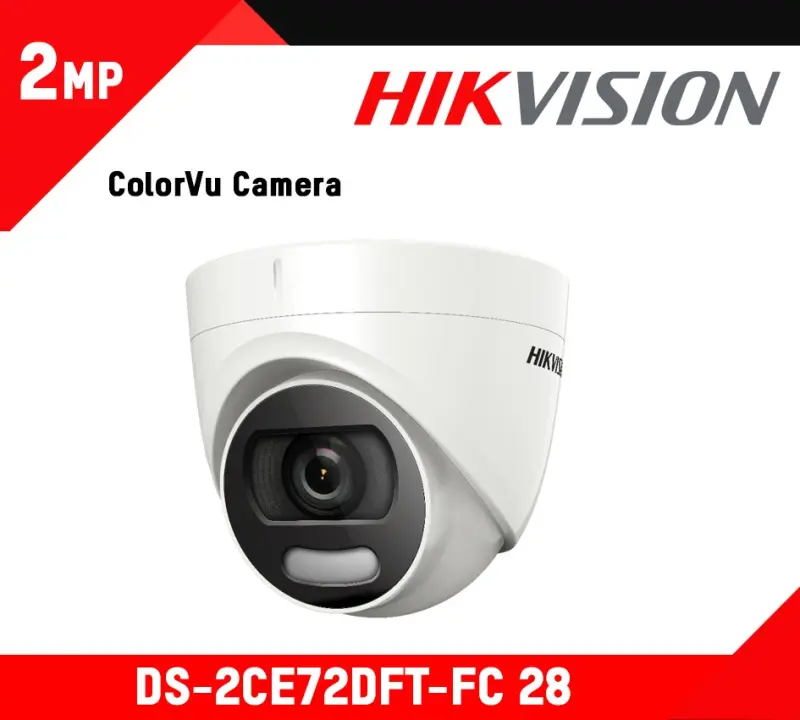 HIKVISION DS-2CE72DFT-FC28 | Turbo HD Camera 2MP ColorVu 2.8mm Lens