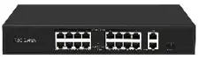 HIKVISION LS901-AF-1621GS | PoE-коммутатор 16 портов + 2 Uplink Gb + 1 SFP Gb