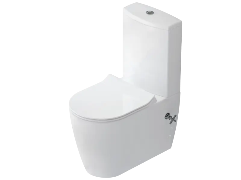 Idevit SETK3104-0317-001-1-6201 | Toilet-Bidet Floor-Standing Ultra-Slim Seat