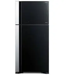 Холодильник Hitachi Original с двойной вилкой 550L - Чёрное стекло