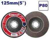 Emtop EFDS1253 | Шлифовальный диск 125x22мм P80 упаковка 60 шт
