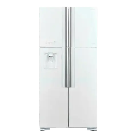 Hitachi R-V660PUC7 TWH | Refrigerator 550L Double Door White Leather
