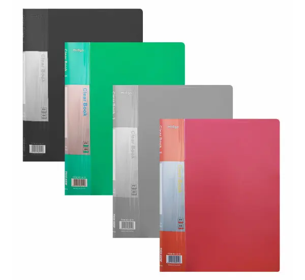 Folder with 10 Pockets Durable Plastic