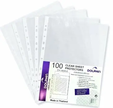 Dolphin | File Sleeve 80 Microns Bulk Pack 100 pcs