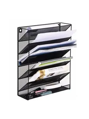 Unbranded | Wall-Mounted Metal Mesh Shelf Durable Steel Construction