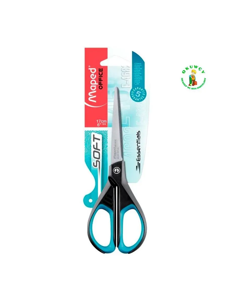 Maped E-468210 | Scissors 17 cm Stainless Steel Ergonomic
