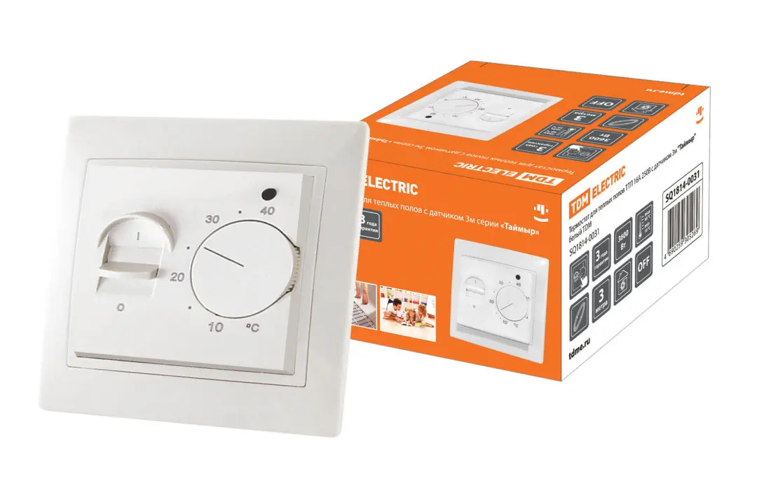 Tom 20 | Mechanical Thermostat for Underfloor Heating 16A  8819890330119