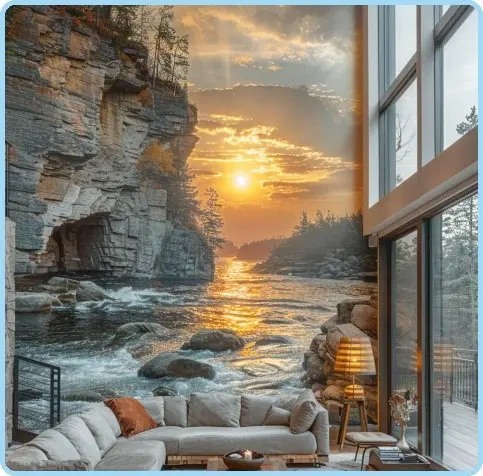 UV-Printed Wall Mural Wallpaper 300x400 cm