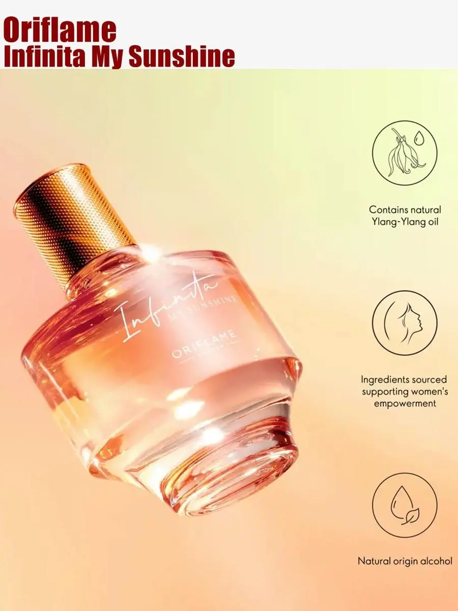 ORIFLAME 44315 | Aýal-gyzlar üçin parfýumeriýa suwy "Infinita My Sunshine" 50 ml