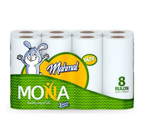 MONA | Hand Paper Towel Green 8 Rolls Bulk Pack