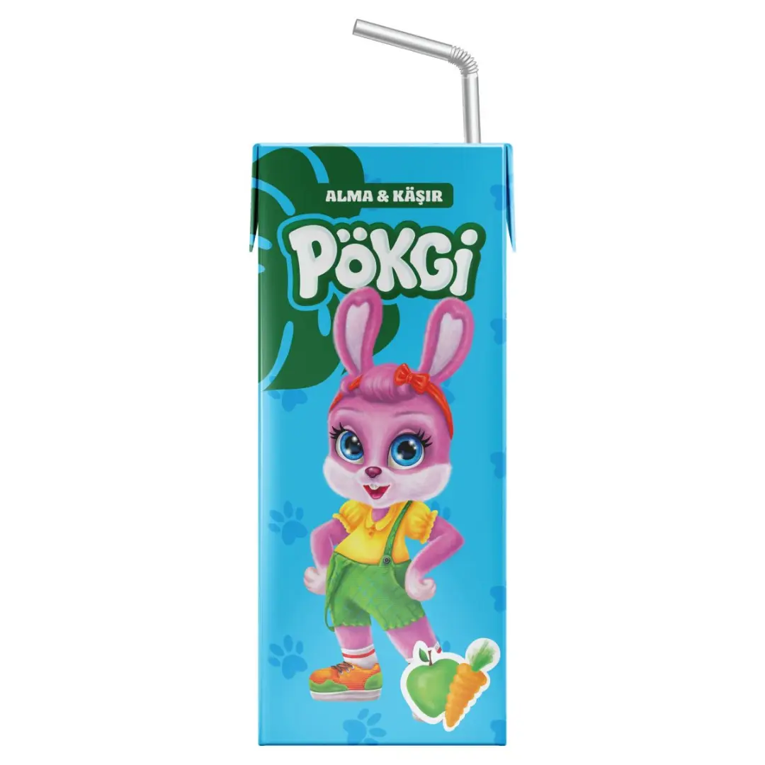 Pokgi | Сок яблоко-морковь 200 мл блок 24 шт.