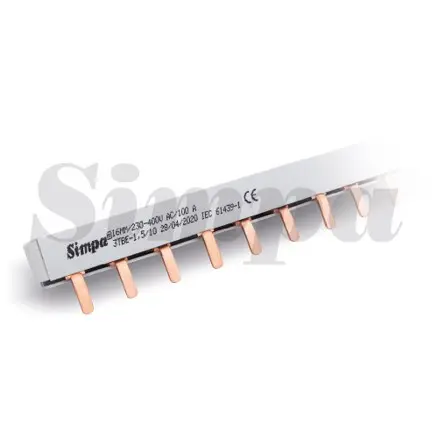 SIMPA 3TBE-MT/1.5 | Three-Phase Modular Busbar 3P 100A CU-1.5mm 19 Modules