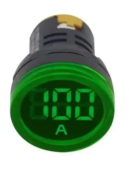 GWEST 22-AS-Y | Amperemeter Ø22mm 100A Green Display