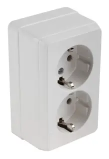 MUTLUSAN 2160 202 0201 | Double Outdoor Socket IP44 Weatherproof