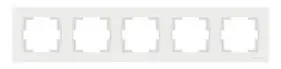 MUTLUSAN 2220 800 1501 | Horizontal 5-Gang Frame White