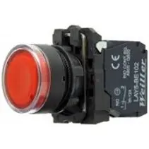 MUTLUSAN 010 104 000 041 | Spring Stop Button 22 mm LED 10-30V DC