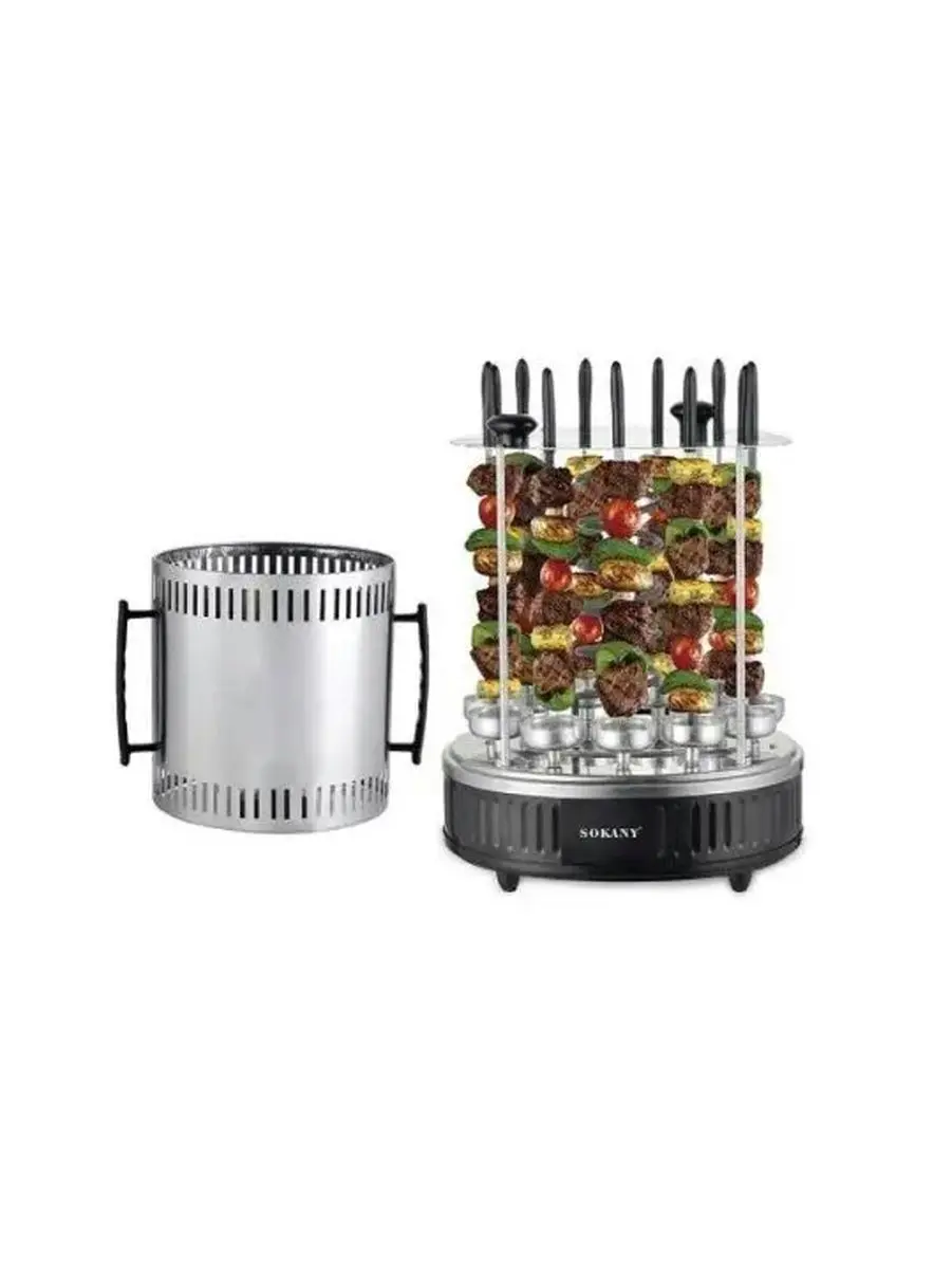 SK SK-6114 | Electric Kebab Grill Compact High-Volume