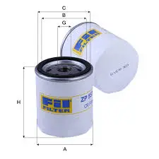 Масляный фильтр FİL FİLTRE ZP 557 1*24