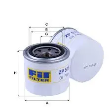 Масляный фильтр FİL FİLTRE ZP 515 - 1*24