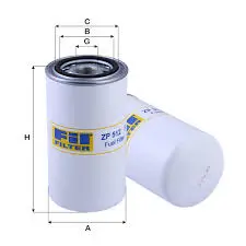 FİL FİLTRE Fuel Filter ZP 512F - Premium Quality