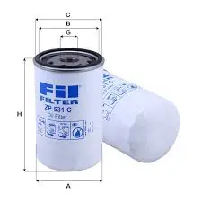 FİL FİLTRE OIL FILTER ZP 531 C High-Performance Filter