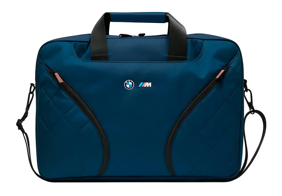 BMW BAGBMW15NAVY | Notebook Bag PU Leather & Carbon 15.6"
