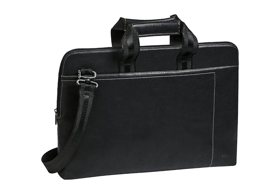 RIVACASE BAGRI8930BL | Сумка для ноутбука 15.6" Слим Кожа Черная