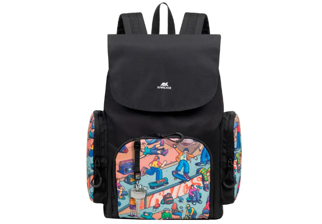 RIVACASE BAGRC5425 | Рюкзак 15 л Граффити/Черный