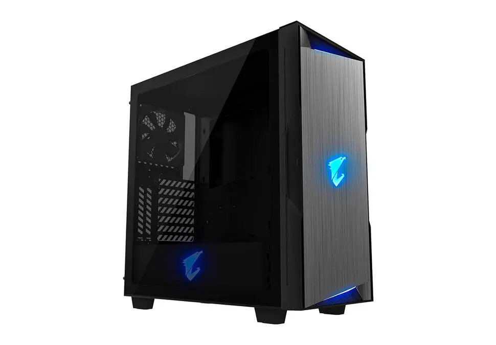 GIGABYTE CASEGAC300G | Корпус для ПК закаленное стекло RGB