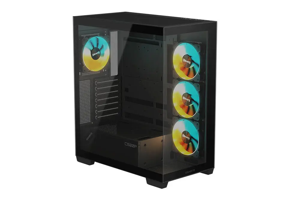 Gigabyte CASEGAC500P | Корпус для ПК закаленное стекло RGB USB 3.0 FATX