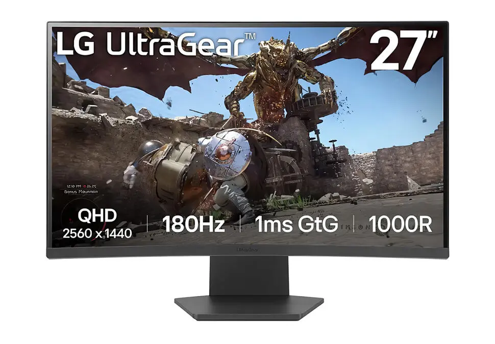 LG 27GS60QC-B | Gaming Monitor 27" Egrilen 180Hz