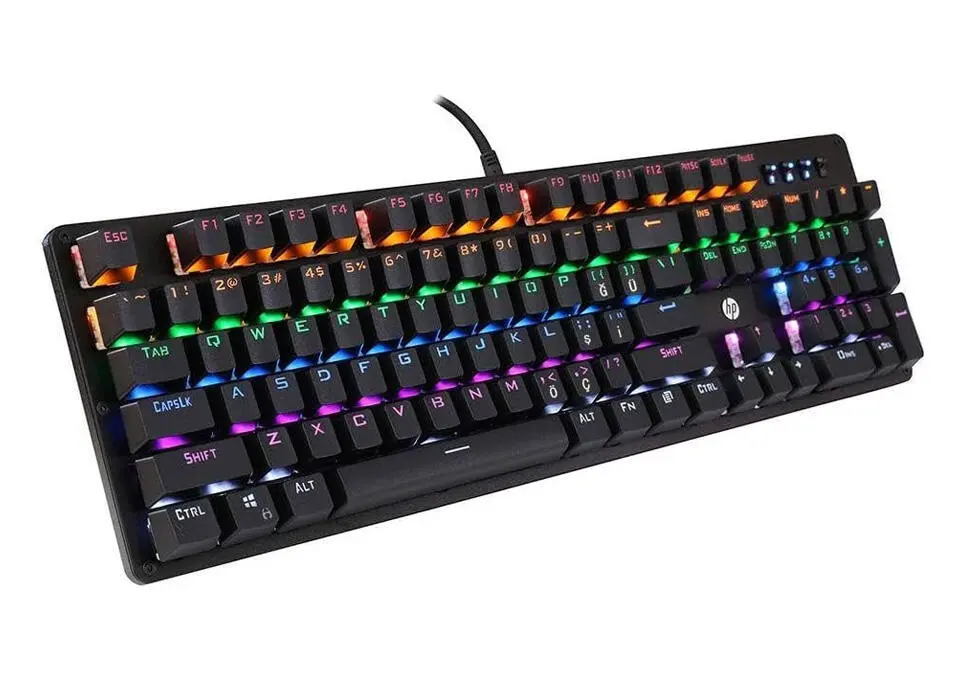 HP GK100F | Oýun Klawiaturasy Simli RGB ENG/RUS/TM