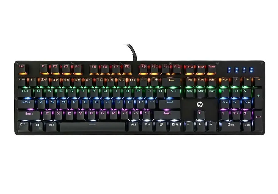 HP GK100F | Oýun Klawiaturasy Simli RGB ENG/RUS/TM