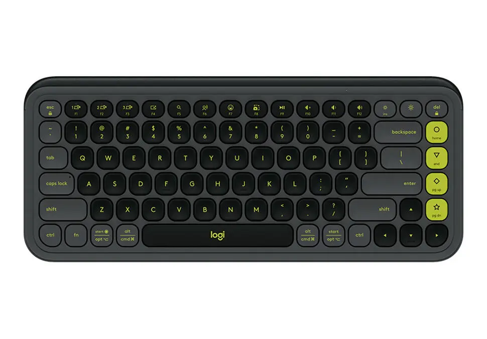 Logitech KBLPOPYEL | Wireless Gaming Keyboard ENG/RUS Black-Yellow