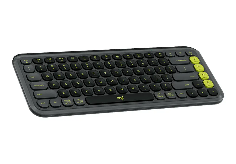 Logitech KBLPOPYEL | Wireless Gaming Keyboard ENG/RUS Black-Yellow
