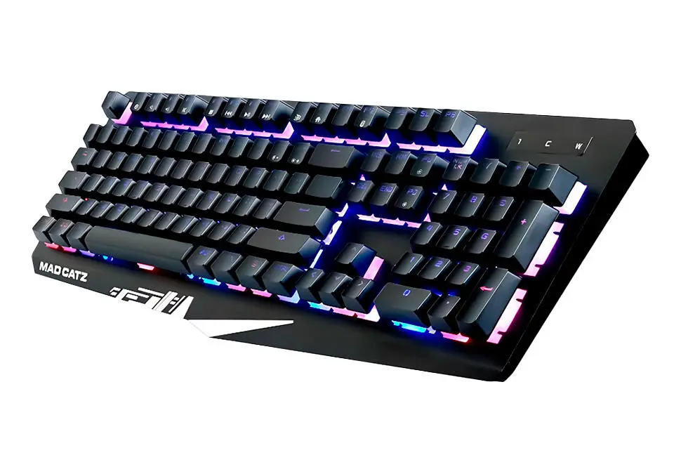 Mad Catz KBMCKS13MRUSBL00 | Игровая клавиатура RGB мембранная проводная