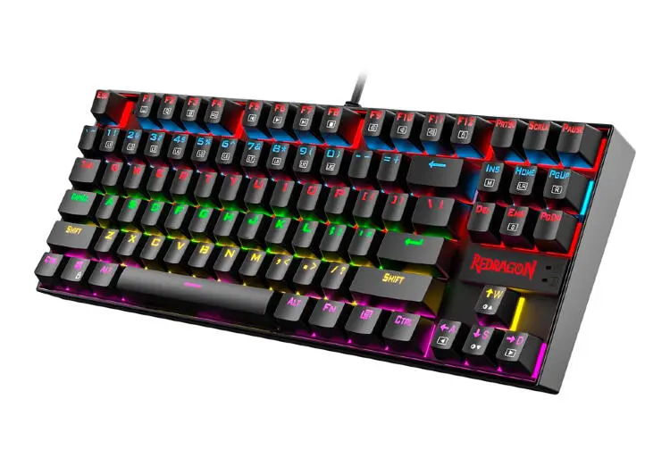 Redragon K552RGB-1 | Oýun Klawiaturasy Simli RGB Gök Düwmeler