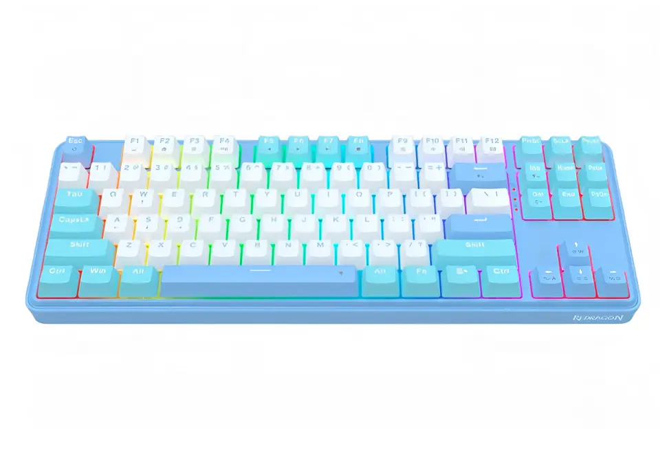 Redragon K707WBB-RGB | Gaming Keyboard Wired RGB Blue+White Switches