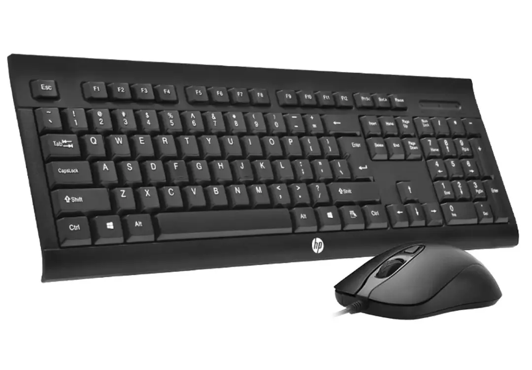 HP KM100 | Wired Keyboard and Mouse Set ENG/RUS USB Black